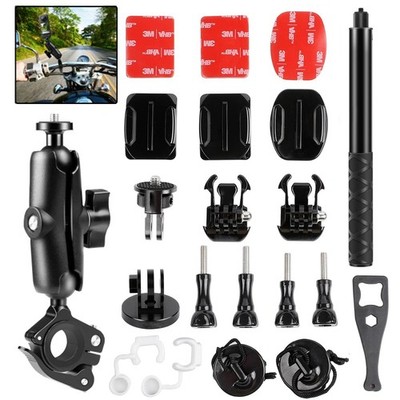 Motorcycle Mount Bike Handlebar Helmet Bundle for Insta360 X5 X4/Ace Pro 2,Go 3S