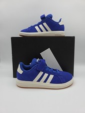 Adidas Grand Court 00s EL C Youth Size 2Y Blue White Gum Athletic Shoes JH6180
