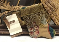 Handmade MINI STOCKING From Antique Vintage Textiles by B-VIZ Multicolor L103