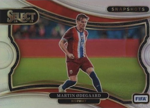 2024-25 Martin Odegaard Panini Select Gold Norway Jersey Patch