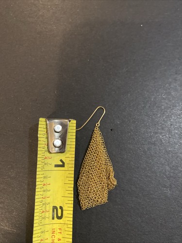 Tiffany & Co. Elsa Peretti 18k gold Mesh Scarf Single Earring - Picture 6 of 6