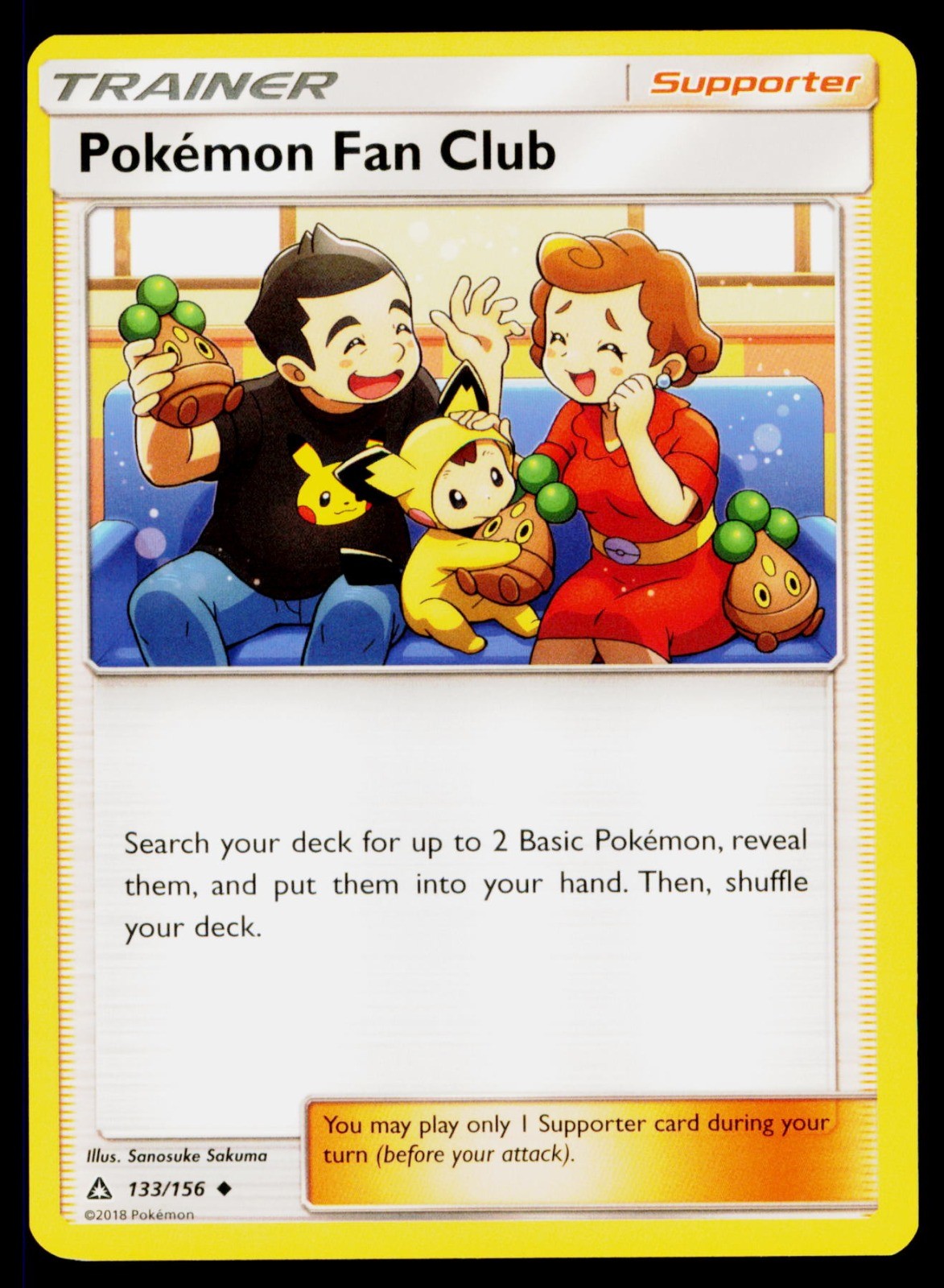 Pokemon Fan Club - 133/156 Uncommon Pokemon SM - Ultra Prism NM