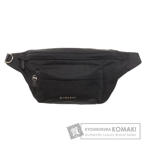 GIVENCHY Logo Body Bag Nylon Material Ladies Used