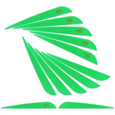 36 Pack Archery Fletches 4 Inch Arrows Vanes Plastic Fletching for DIY Shafts...