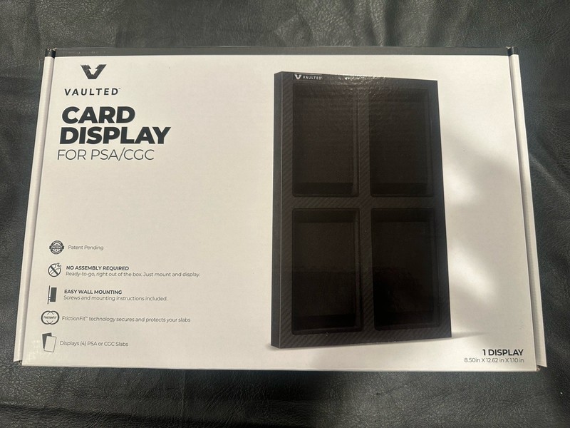 PSA CGC 4 Card Display Wall Case Vaulted New