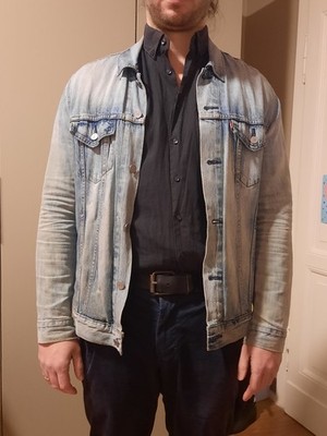 Levi's Jeansjacke Herren; denim Gr. L