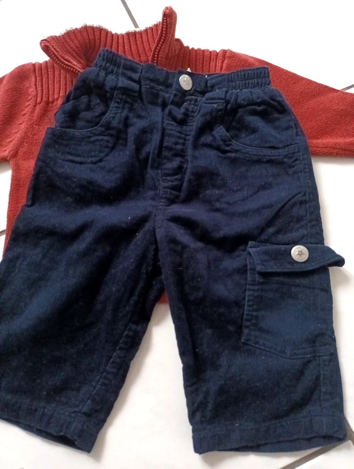 Sehr schönes Set für Jungen Gr.74 von C&A, Strickpulli ,Thermohose - Bild 4 von 4