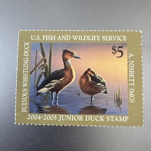 2004 Junior US Duck Stamp - Fulvous Whistling Duck - Cat # JDS12 Single MNH OG