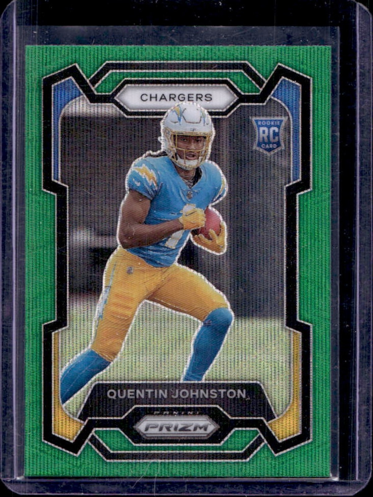2023 Prizm Quentin Johnston RC Green Wave #353 Chargers