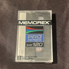 Blank Casstte Tape Memorex MP 120 Pro Series 8mm VTR Camcorder