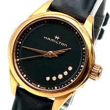 Rare Excellent Condition Working Hamilton Jazzmaster Lady Quartz Natural Diamond