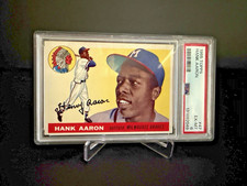 1955 Topps Baseball #47 - Hank Aaron- BRAVES SECOND YEAR -- PSA -- 6 * JEEJ*!
