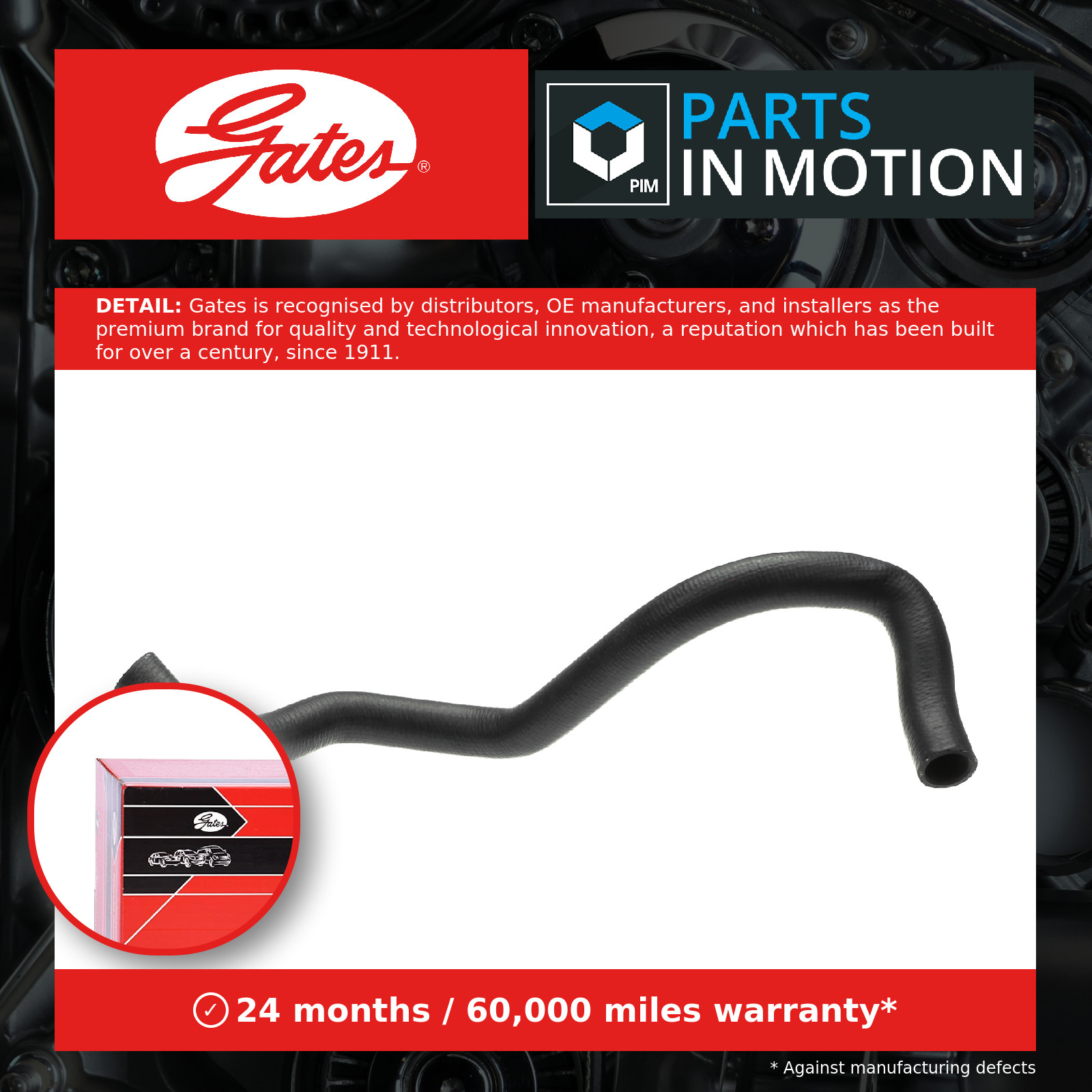 Radiator Hose Lower 22808 Gates Coolant 1J0122051H 1J0122051AN Quality New - Image 13