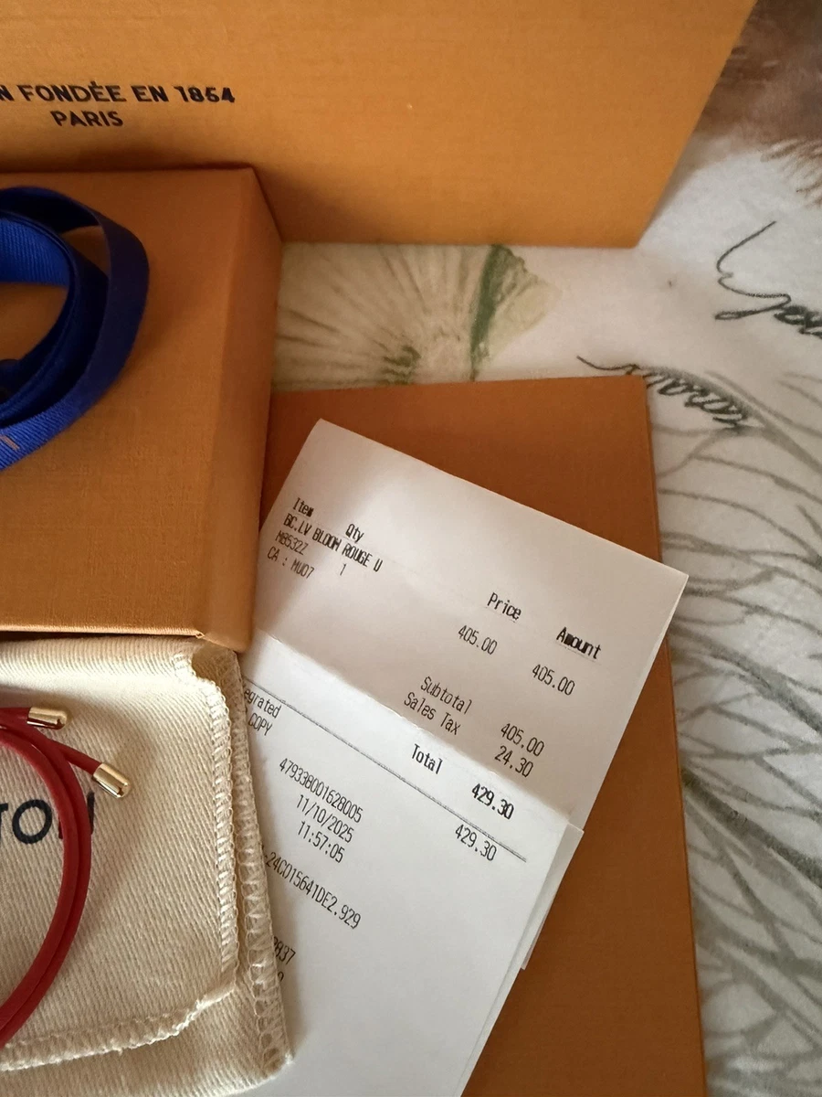 Louis Vuitton Red Fashion Bracelets for sale | eBay