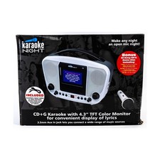 Karaoke Night CD G Karaoke with 4.3" TFT Color Monitor Fair