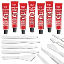 Shoe Goo Repair Adhesive for Fixing Worn Shoes or Boots, Clear, 7X 0.18-Ounce Tu