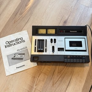 Panasonic RS600US Stereo Cassette Tape Deck Recorder Simulated Wood Japan VTG