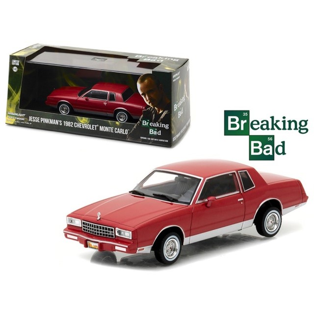 ブレイキング・バッド ジェシー・ピンクマン仕様 シボレー モンテカルロ1/64 Breaking Bad Jesse Pinkmans 1982 Chevy Monte Carlo Greenlight 1 43