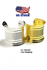 Women Ladies Boho Fashion Jewelry Fashionable Inprint Design Wide Cuff Bracelet