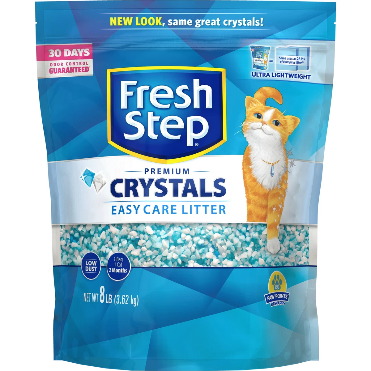 Fresh Step Crystals Premium Cat Litter Scented 8 Pounds