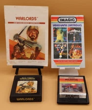 Atari 2600 Warlords With Manual & Imagic Atlantis Untested Video Games Lot of 2