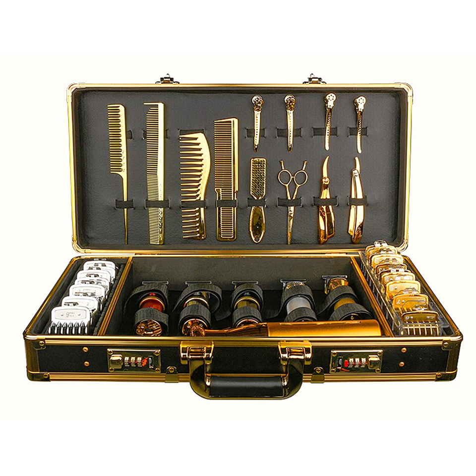 Barber Case Stylist Lock Attache Carrying Portable Travel Case