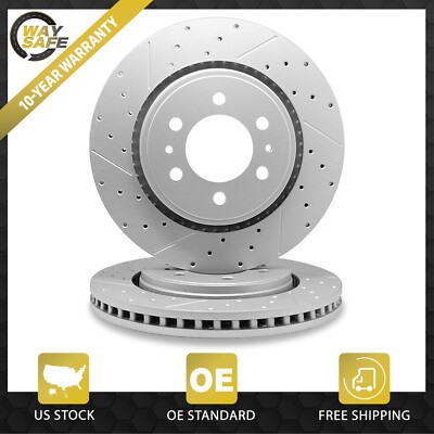350 mm Front Brake Rotors for 2007-21 Ford Expedition Lincoln Navigator -Slotted