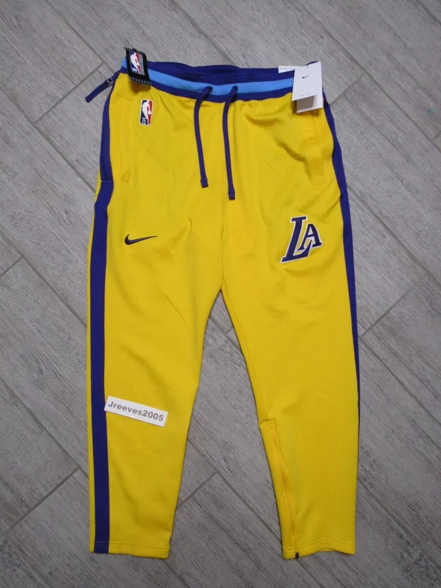 NWT Nike Los Angeles Lakers Showtime City Edition Warm Up Pants Sz Large -  Men's