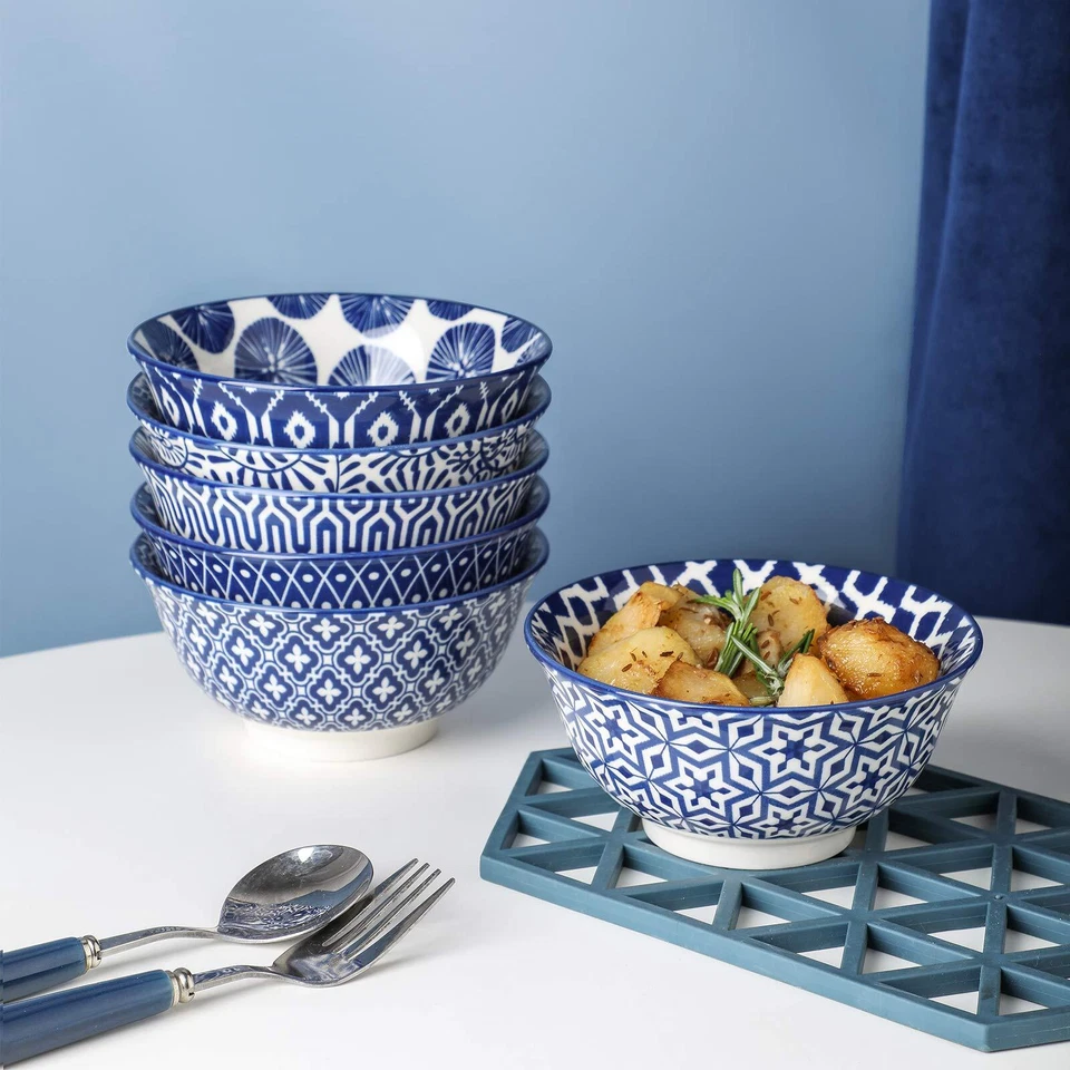 Porzellan-Eisschalen 325 ml 6 Stück kleine Schüsseln Keramikschalen für Desse... - Bild 4 von 4