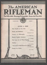 MAG: American Rifleman 6/1/1925-NRA-muzzzle loaders-historic-VG/FN