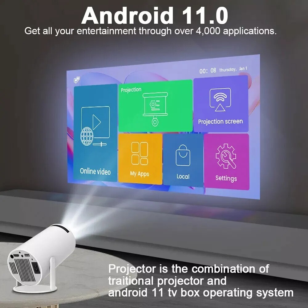 Magcubic Projector HY300 PRO 4K Android 11 Dual Wifi6 Magcubic Projector HY300 PRO 4K Android 11 Dual Wifi6