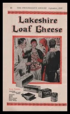 1929 Lakeshire Loaf Cheese Co. Plymouth Wisconsin Flapper Girls Vintage Print Ad