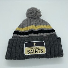 '47 Brand Unisex Adult New Orleans Saints NFL Winter Beanie w/ Pom Gray One Size