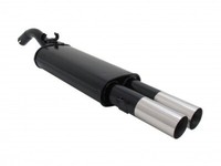 Novus Auspuff EndschalldÄMpfer 2X76MM RL-DESIGN Stahl FÜR VW Golf 2 II -19E +Abe