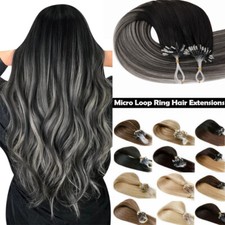 CLEARANCE Micro Ring Loop Beads Link Tip 100 Remy Human Hair Extensions THICK