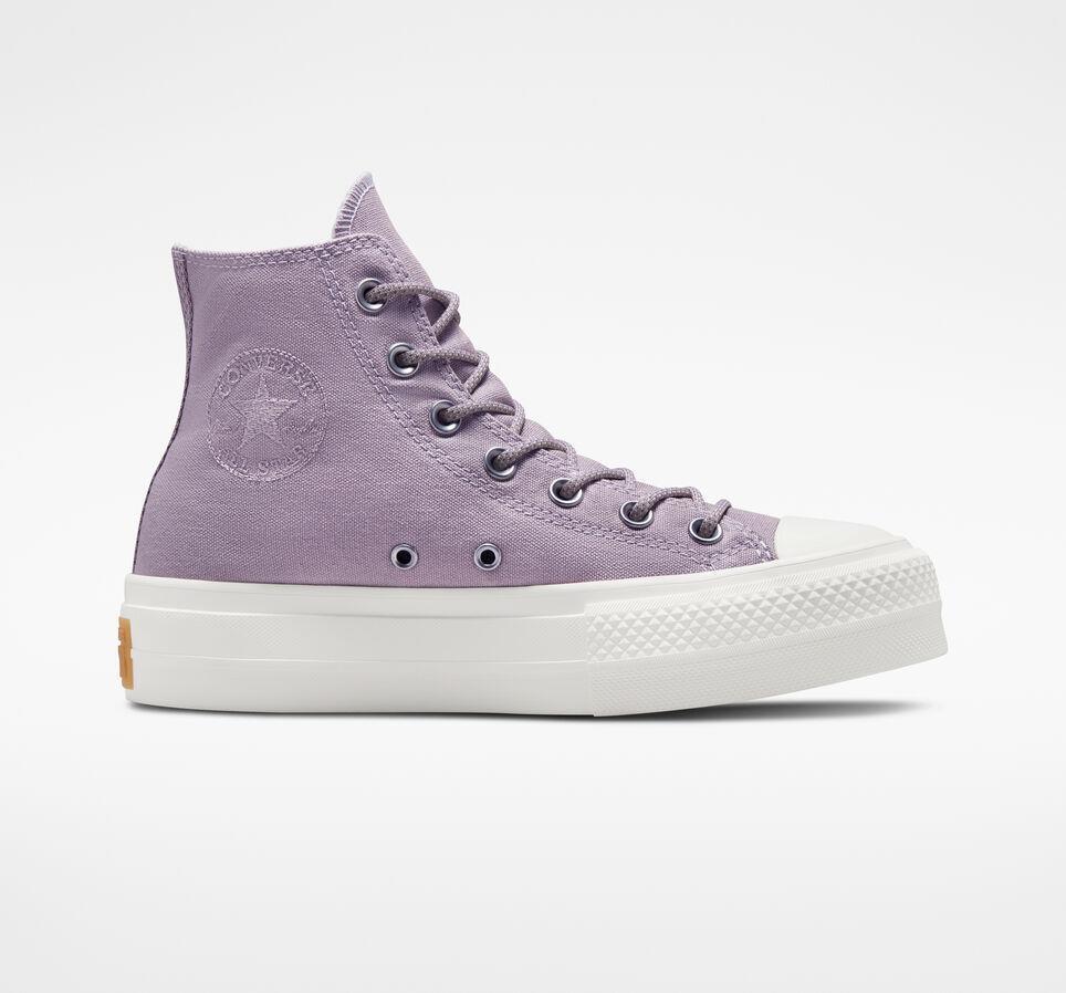 New Converse Lavender Purple Lift Chuck Taylor All Star Hi Top