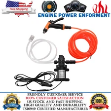 Portable 12V Jet Spray Car Wash Washer Gun High Pressure Electric Water Pump Kit