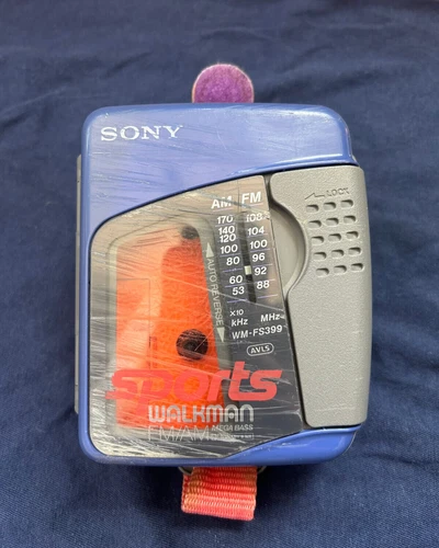 Vintage Sony Sports Walkman FM/AM Cassette Player with Strap