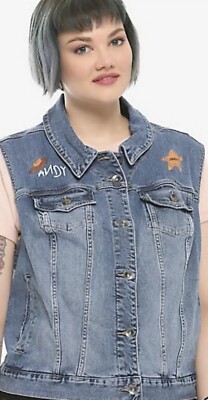 New Her Universe Disney Pixar Toy Story Denim Girls Vest Plus Size 5