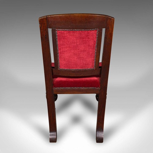 Set of 4 Antique Dining Chairs, Scottish, Oak, Gothic Revival, Victorian, C.1880 - Picture 4 of 12