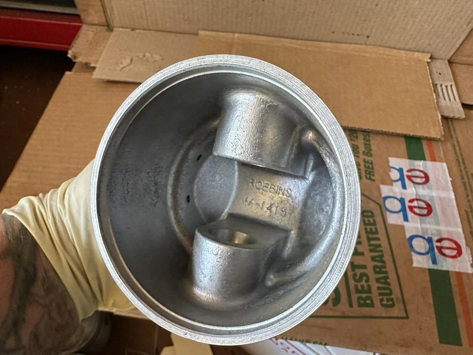 36-53 Harley Davidson EL 61 «OHV NOS Robbins поршень .100» костяшки голый M1415 - Изображение 4 из 4