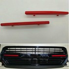 1 Pair Car Front Grille Insert Trim Red For Dodge Ram 1500 2019-2021 Accessories