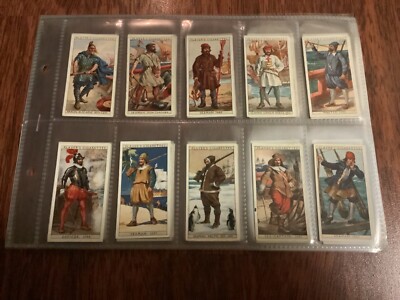 John Player History of Naval Dress Cigarette card set