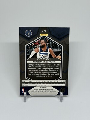 2023-24 Panini Mosaic #36 Mike Conley Reactive Yellow | eBay