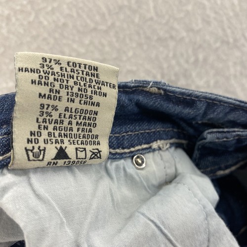 Grace In LA Jeans Womens 9M Easy Fit Dark Wash Embellished Embroidered Cropped - Picture 12 of 13