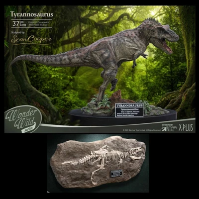 DINOSAUR - Tyrannosaurus Rex T-Rex Deluxe Ver. Statue & Fossil Replica Star Ace - Photo 1/4