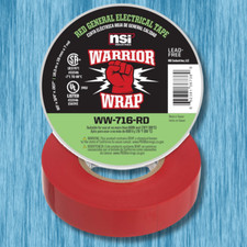 Warriorwrap General 3/4 In. X 60 Ft. 7 Mil Vinyl Electrical Tape, Red