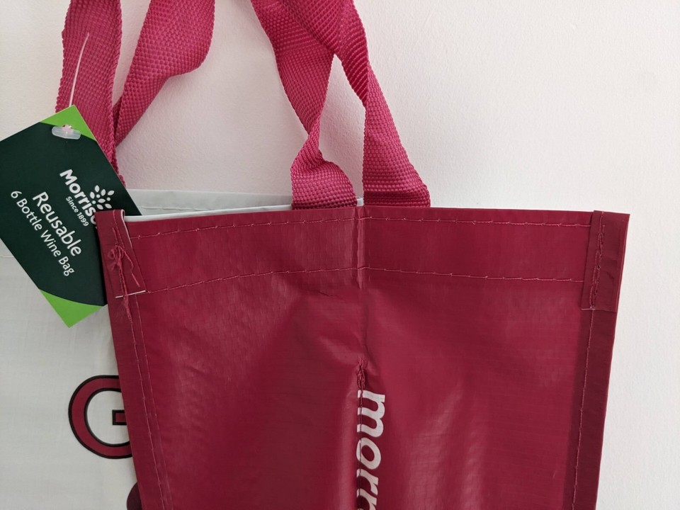 Morrisons 6 Bottles Wine Spirit Reusable Shopping Carrier Bag eBay