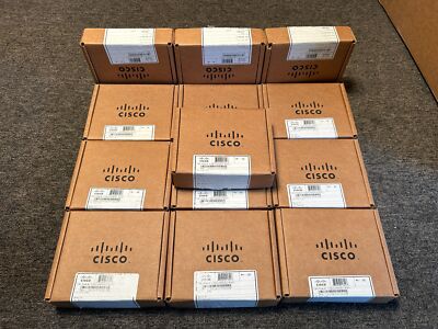 LOT OF 13 CISCO OEM CAB-CONSOLE-RJ45 DB9 To RJ45 Blue Console Cable 6ft /WH