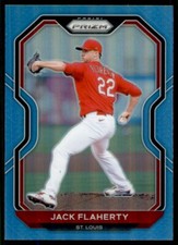 2021 Panini Prizm Tier III Carolina Blue Jack Flaherty St. Louis Cardinals #230